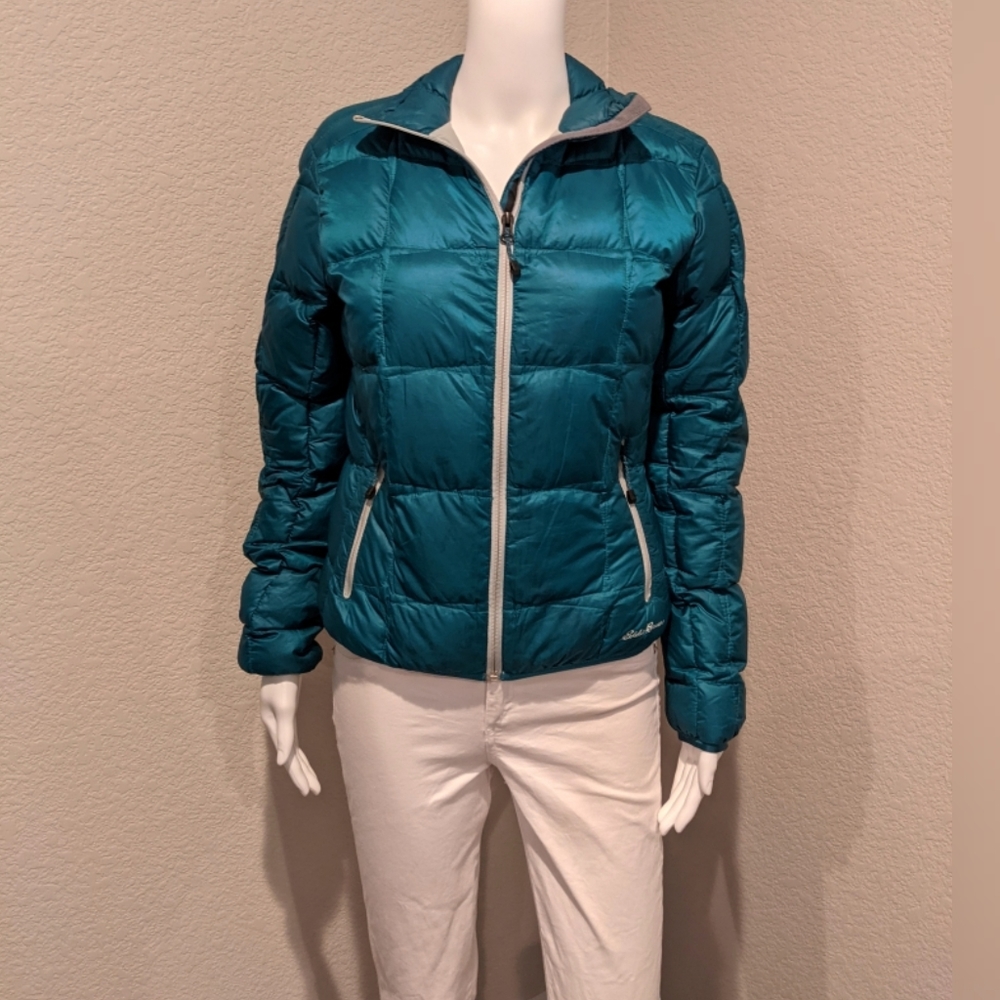 EDDIE BAUER dark teal down jacket